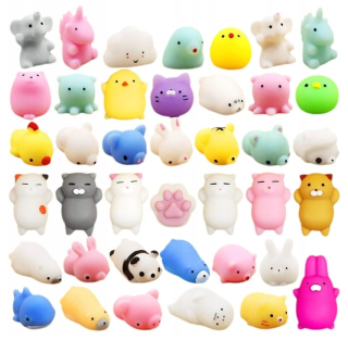 Súprava 28 KS HLADKÝCH ANTISTRESOVÝCH hračiek mochi fidget squishy